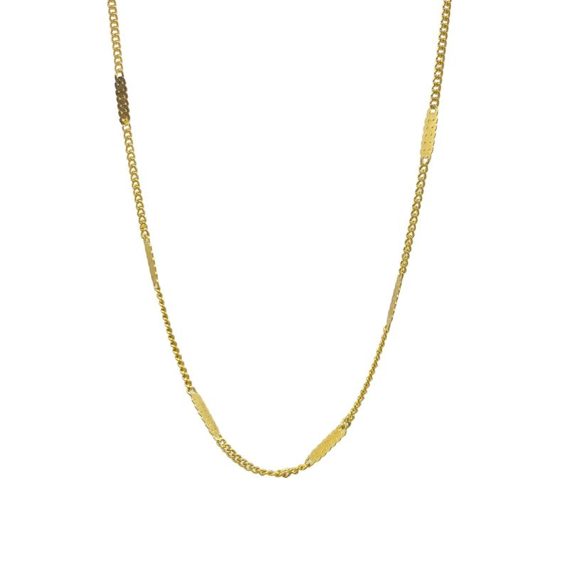 VIZIATO - Collar ligne enchapado en oro