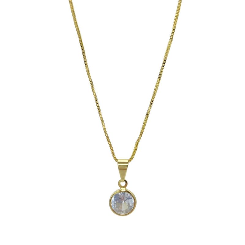 VIZIATO - Collar punto luz enchapado en oro