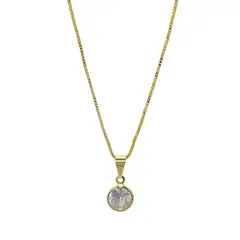 VIZIATO - Collar punto luz enchapado en oro