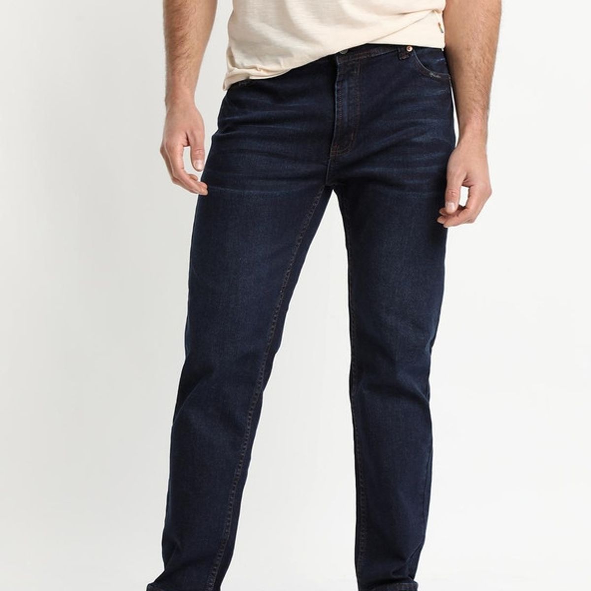 TRUVAL - Jeans Tendencia Slim Fit Azul Marino TRUVAL
