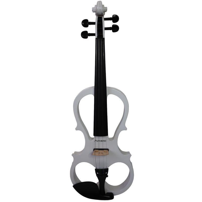 LIVORNO - Violín Eléctrico Livorno 4/4 Blanco LIV-E-40WH