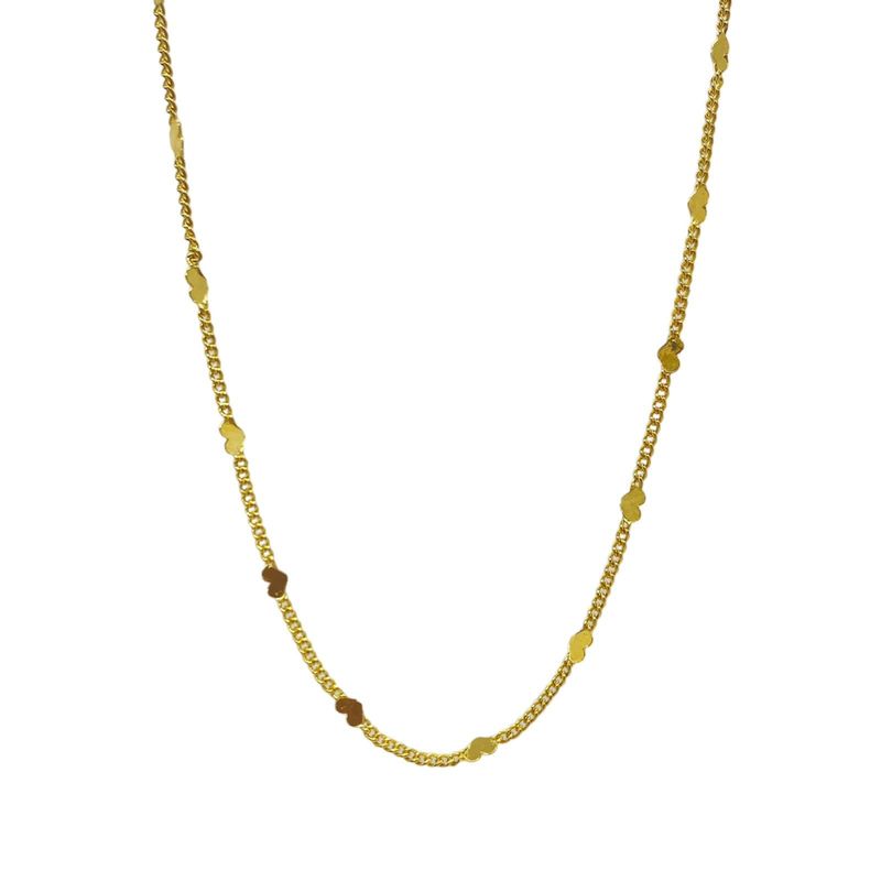 VIZIATO - Collar cuore enchapado en oro