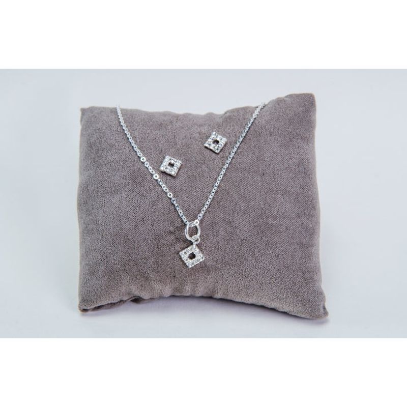 VIZIATO - Conjunto quadrato circones plata