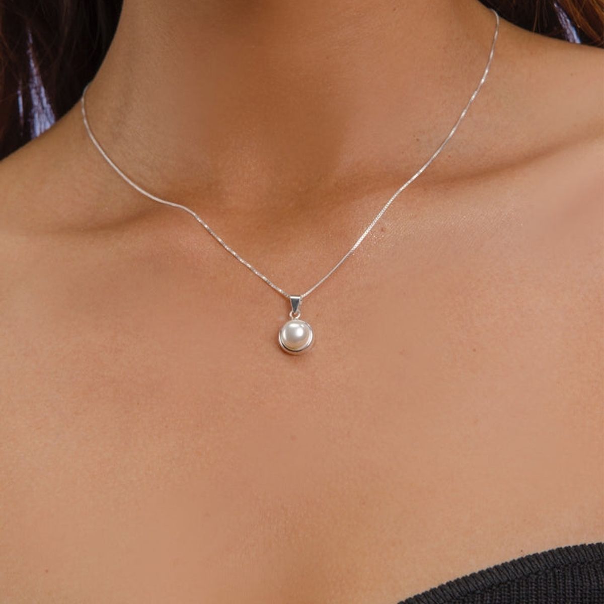 VIZIATO - Conjunto cruz circones plata