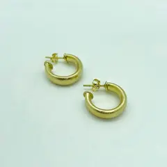 VIZIATO - Argolla semi glow enchapado en oro