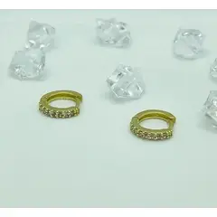 VIZIATO - Argolla queen mini enchapado en oro