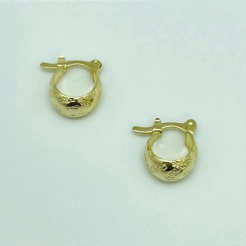 VIZIATO - Argolla print enchapado en oro