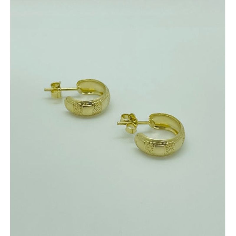 VIZIATO - Argolla semi snake enchapado en oro