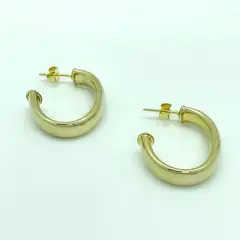 VIZIATO - Argolla ovaladas enchapado en oro