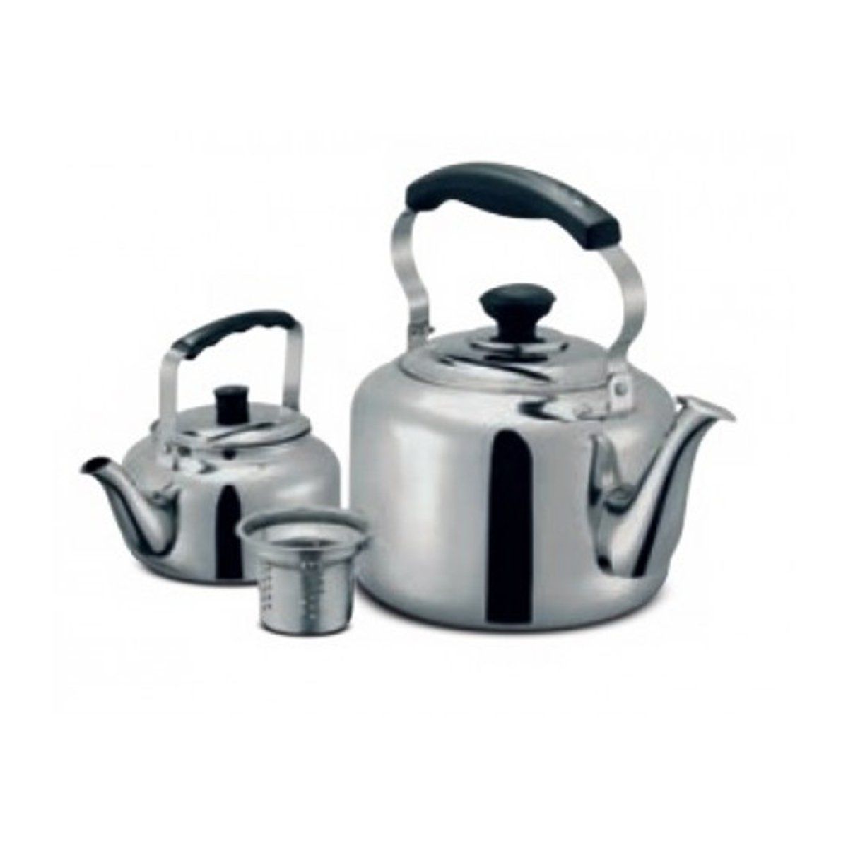 GENERICO - Tetera acero inoxidable 3 litros + 0.9 litros DC