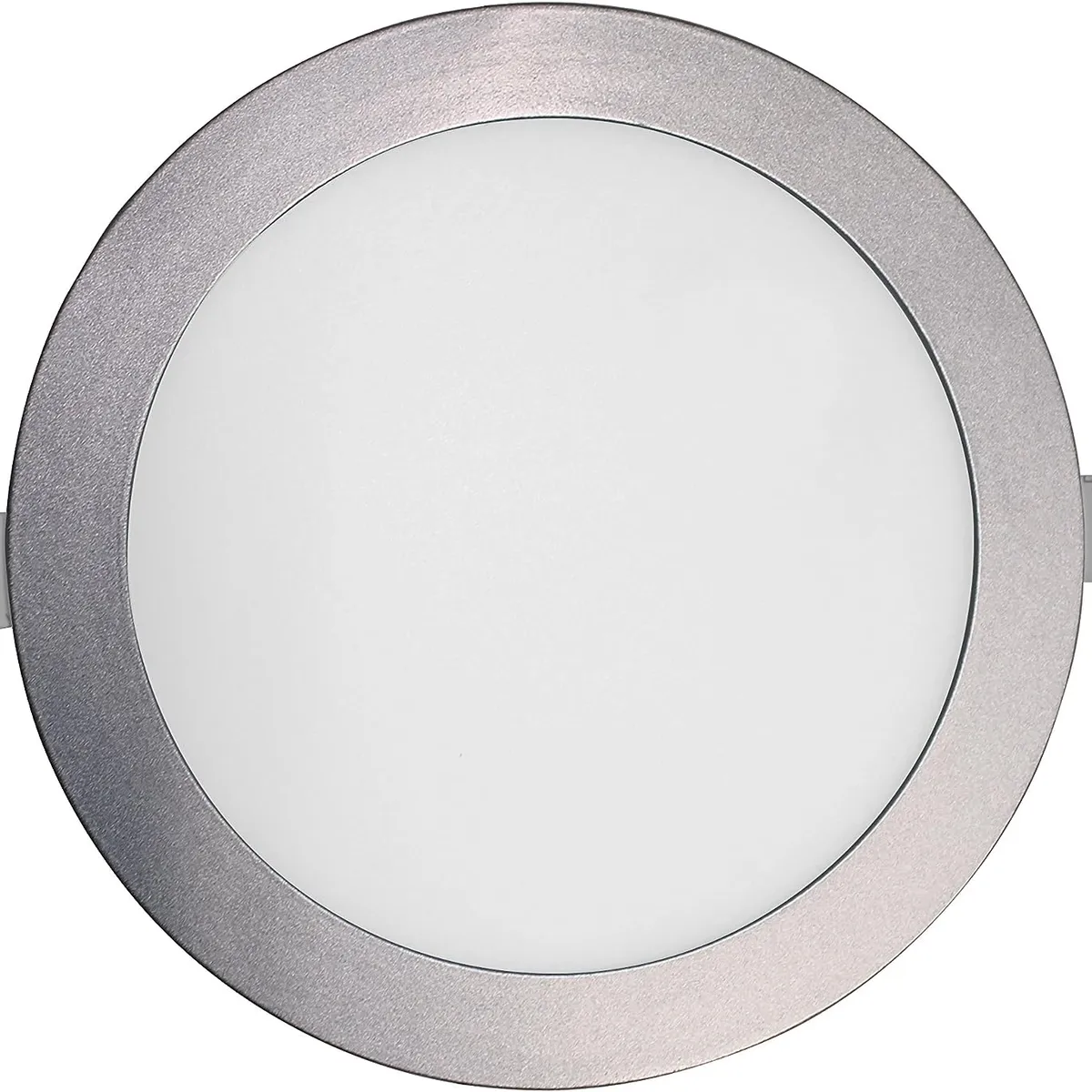 GENERICO - Foco Panel Embutido Redondo 18w Plateado Luz Neutra 4000K