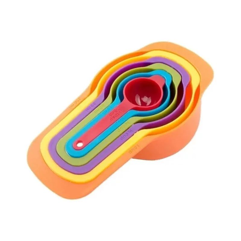 GENERICO - 6 Cucharas Medidoras Cocina Repostería Medida Tazas