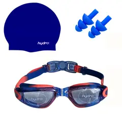 TRAINING PRO - Set Natación Niño-junior Hydro®: Gorra + Lentes + Tapon Oído