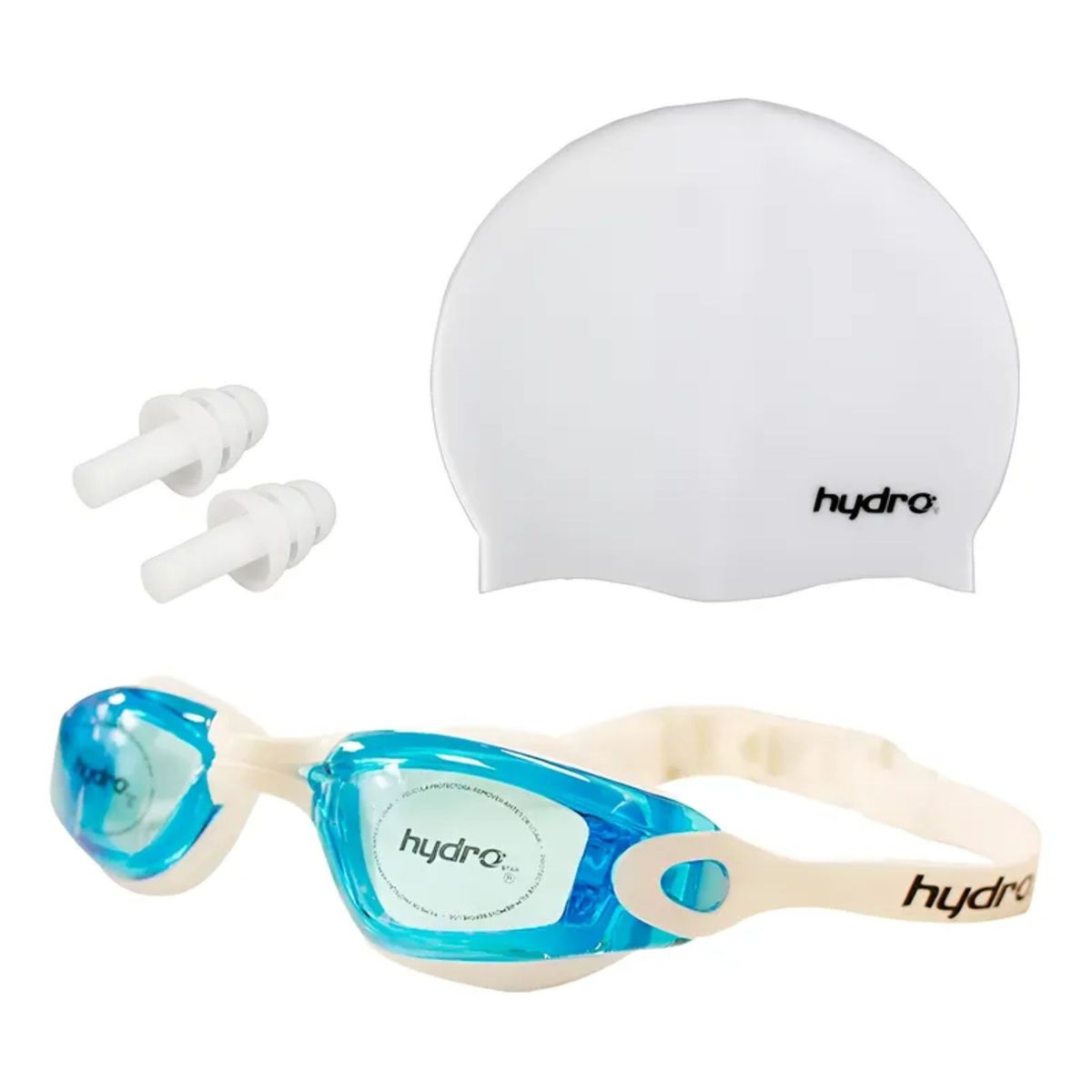 TRAINING PRO - Set Natación Niño-junior Hydro®: Gorra + Lentes + Tapon Oído