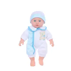 DANWEILE - Bebé Reborn Muñecas Realista Reborn Silicona 30cm -Ropa azul