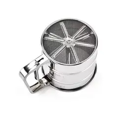 GENERICO - Cernidor Tamizador De Harina Para Repostería Colador Acero