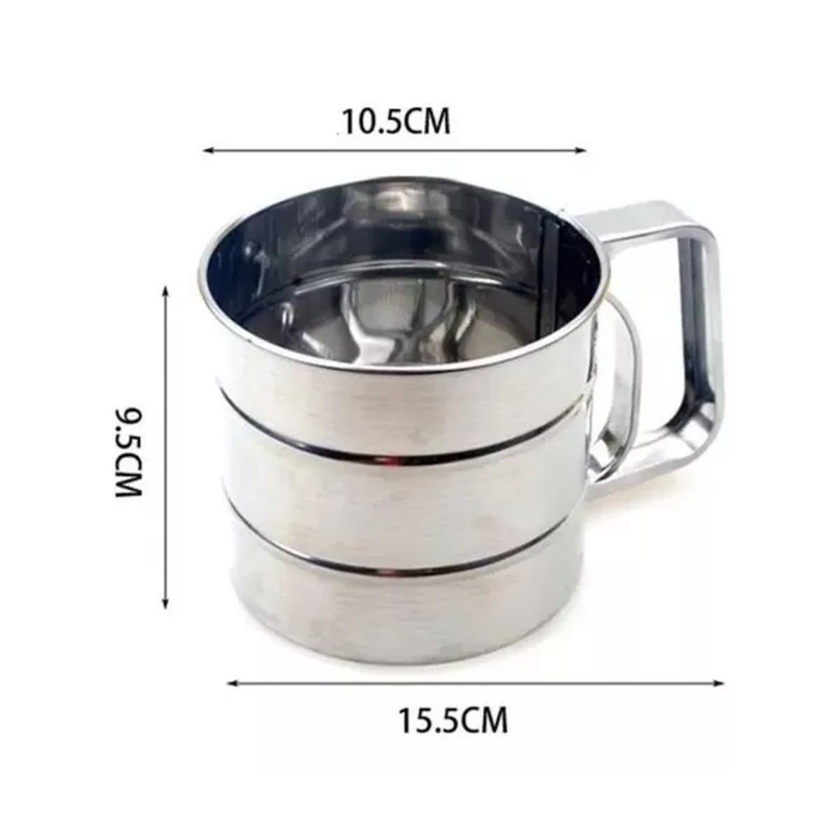 GENERICO - Cernidor Tamizador De Harina Para Repostería Colador Acero