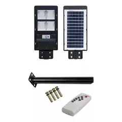 GENERICO - Lampara Foco Led Solar Ip67 400w Control Remoto + Soporte 003355