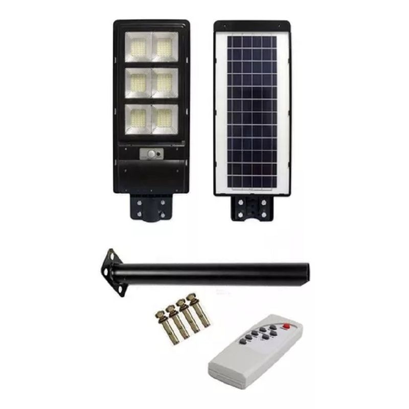 GENERICO - Lampara Foco Led Solar Ip67 600w Control Remoto + Soporte 003356