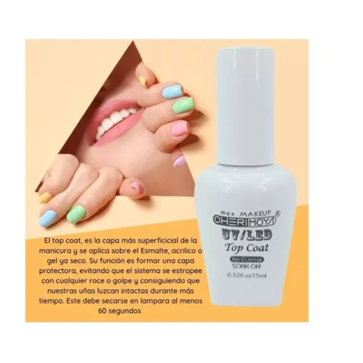 GENERICO - Primer - Base Coat - Top Coat - Top Coat Matte Cherimoya