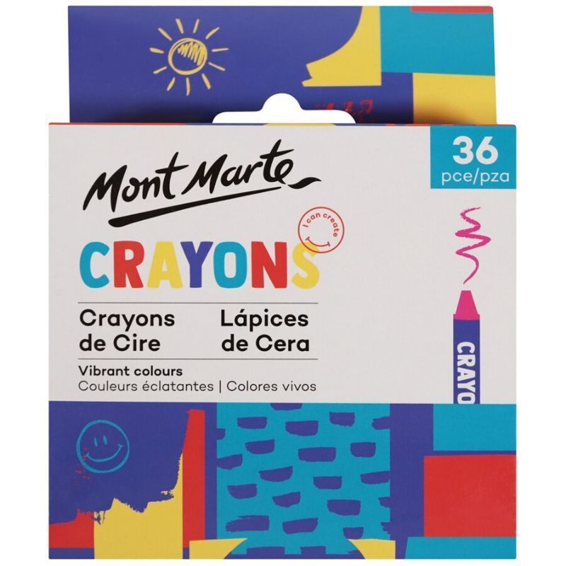 MONT MARTE - Estuche compacto 36 crayones Mont Marte