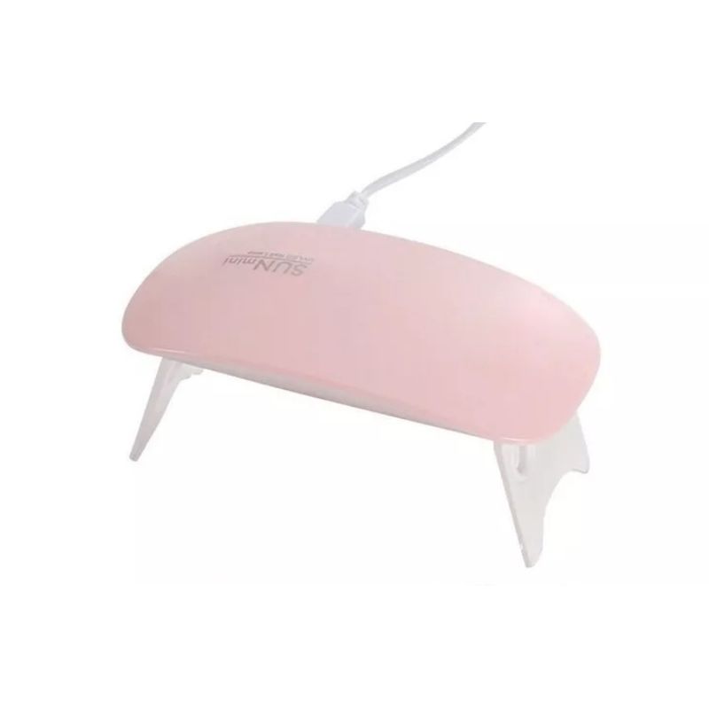 GENERICO - Secadora Uv Manicure, Mini Sun 6 Led, Usb, Plegable