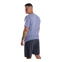MEDIA LUNA - Pijama Hombre Polera Sin Mangas y Short Diseño Wake up
