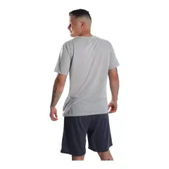 MEDIA LUNA - Pijama Hombre Polera Sin Mangas y Short Diseño Wake up