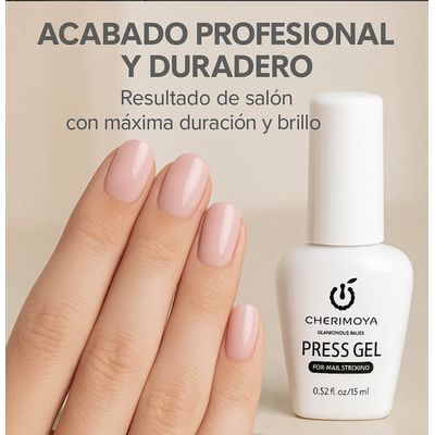 Imagen 2 del producto Set De Press Gel Liquido + 3 Tips Soft Gel 120 Unidades