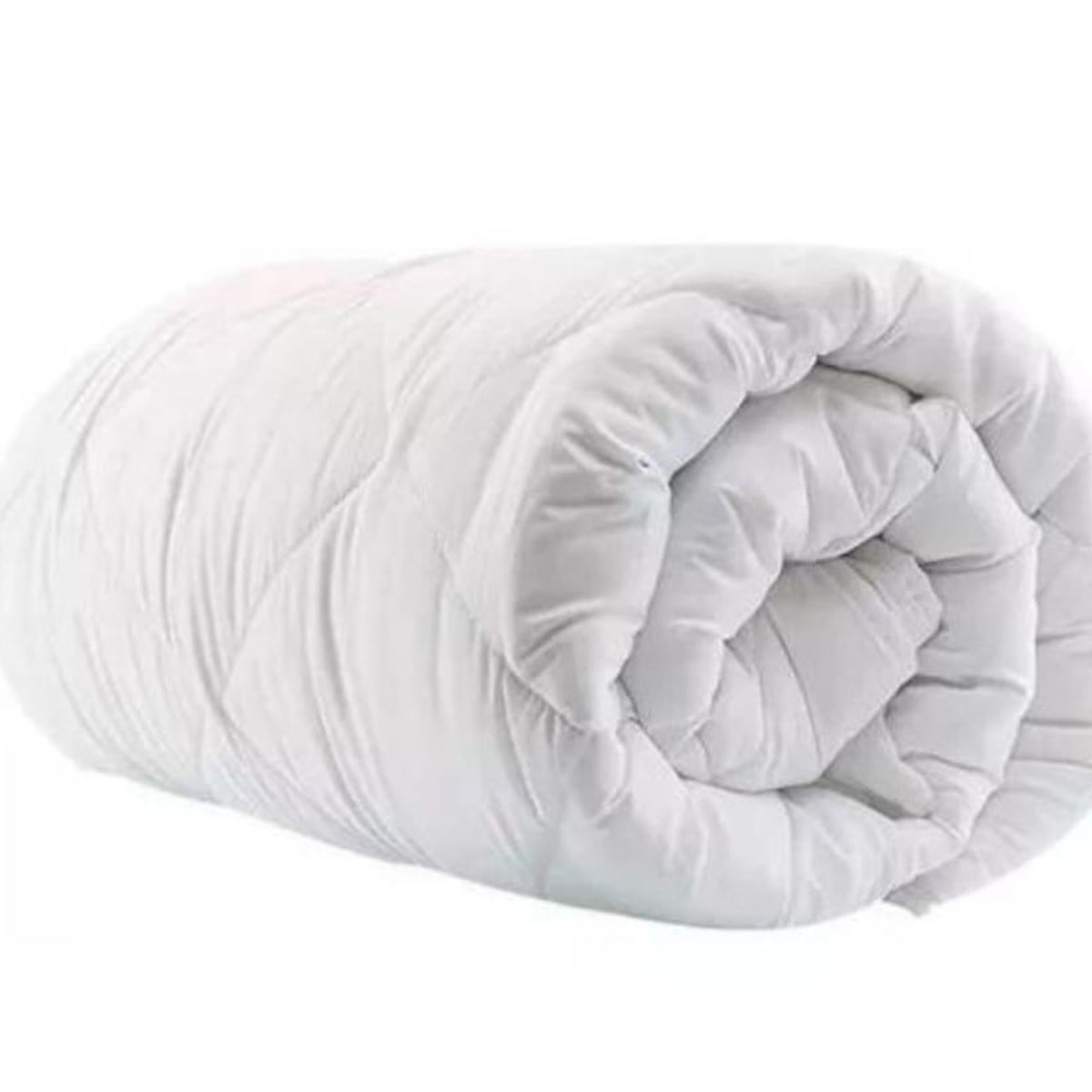 GENERICO - Plumon Cobertor Edredon Nordico de Algodon 1 plaza Color Blanco