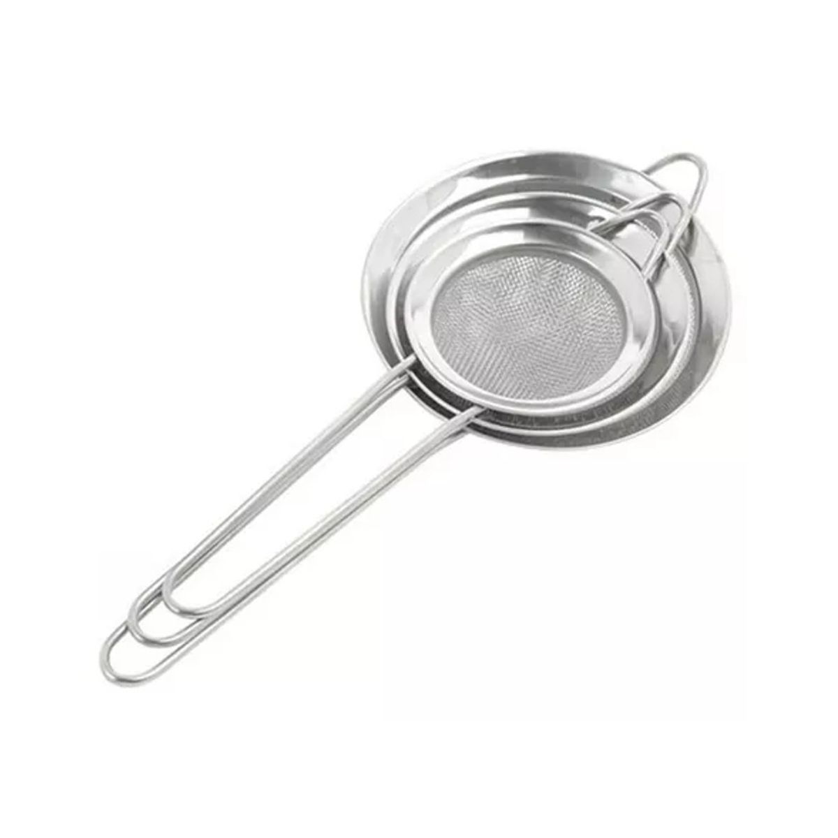 GENERICO - Set 3 Coladores Acero Inoxidable