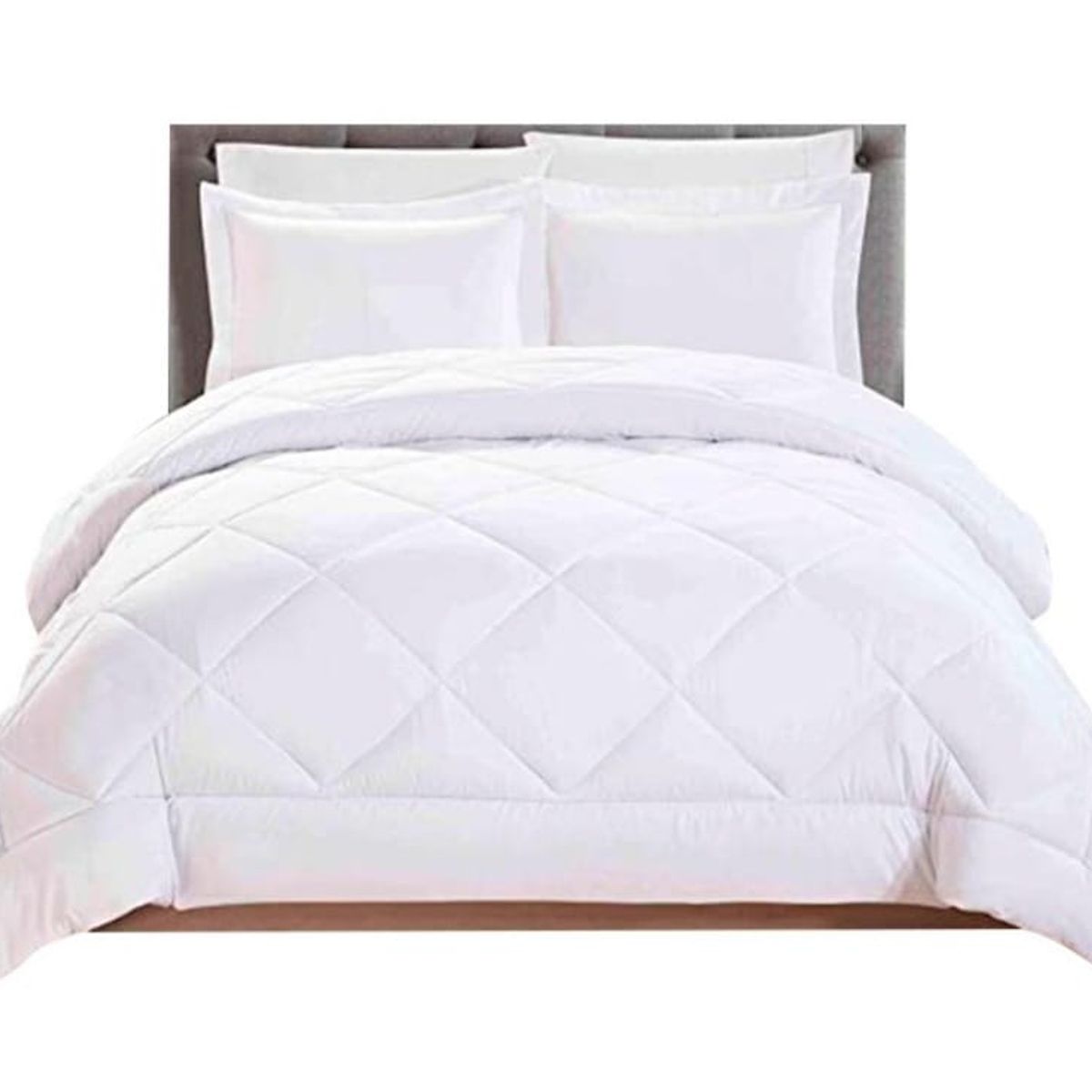 GENERICO - Plumon microfibra Color Blanco 1 Plaza