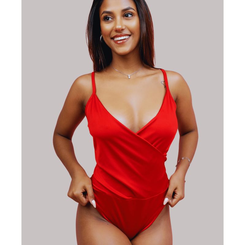 MABELLE - BODY CRUZADO PABILO ROJIZO