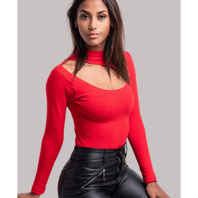 MABELLE - BODY ASIMÉTRICO CUELLO ALTO