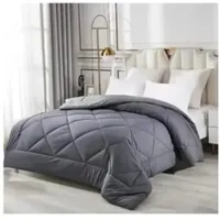 Plumon nordico microfibra reversible Gris y Azul Marino 1 Plaza