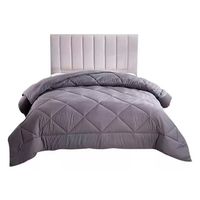 Edredon Plumon nordico 2 plazas Reversible Gris y Azul marino