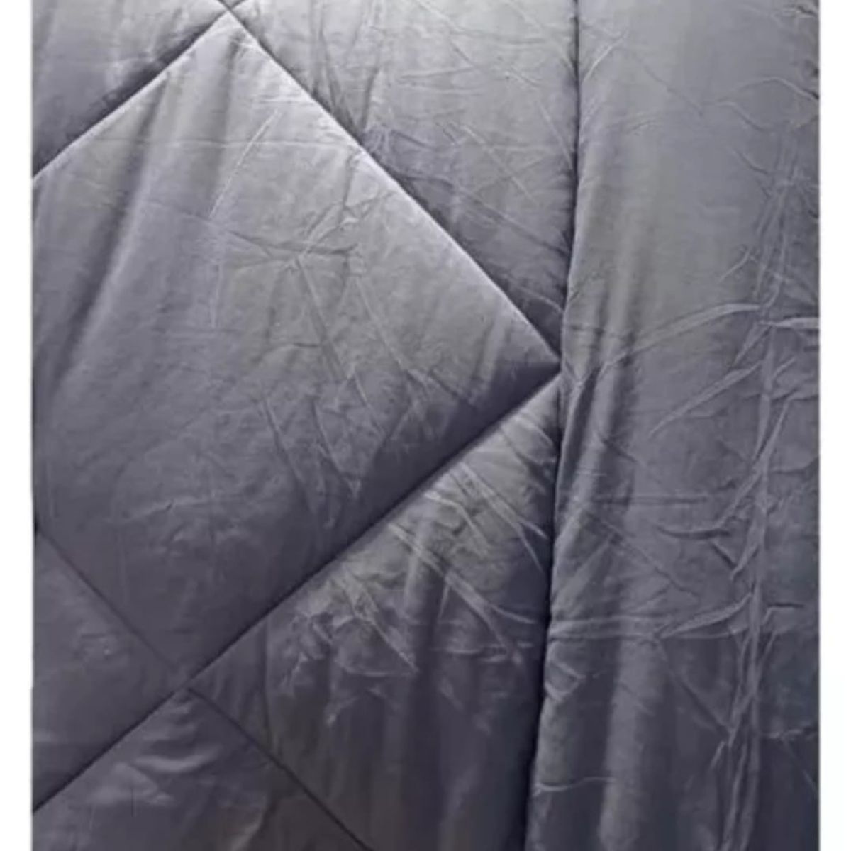 GENERICO - Edredon Plumon nordico 2 plazas Reversible Gris y Azul marino.