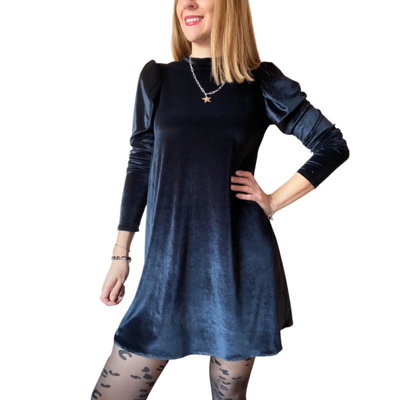ME MATO TIENDA - Vestido negro mujer terciopelo Tienda Me Mató