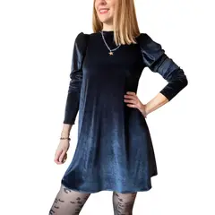ME MATO TIENDA - Vestido negro mujer terciopelo Tienda Me Mató