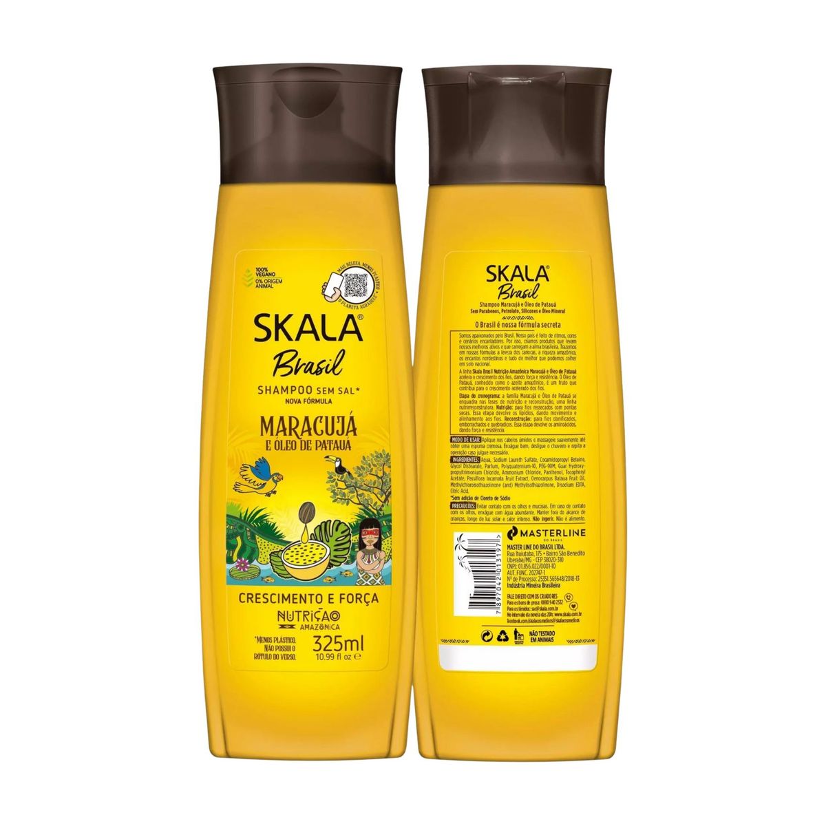 SKALA - Shampoo Skala Maracuya y Aceite de Patua  325ml Crecimiento y Fuerza