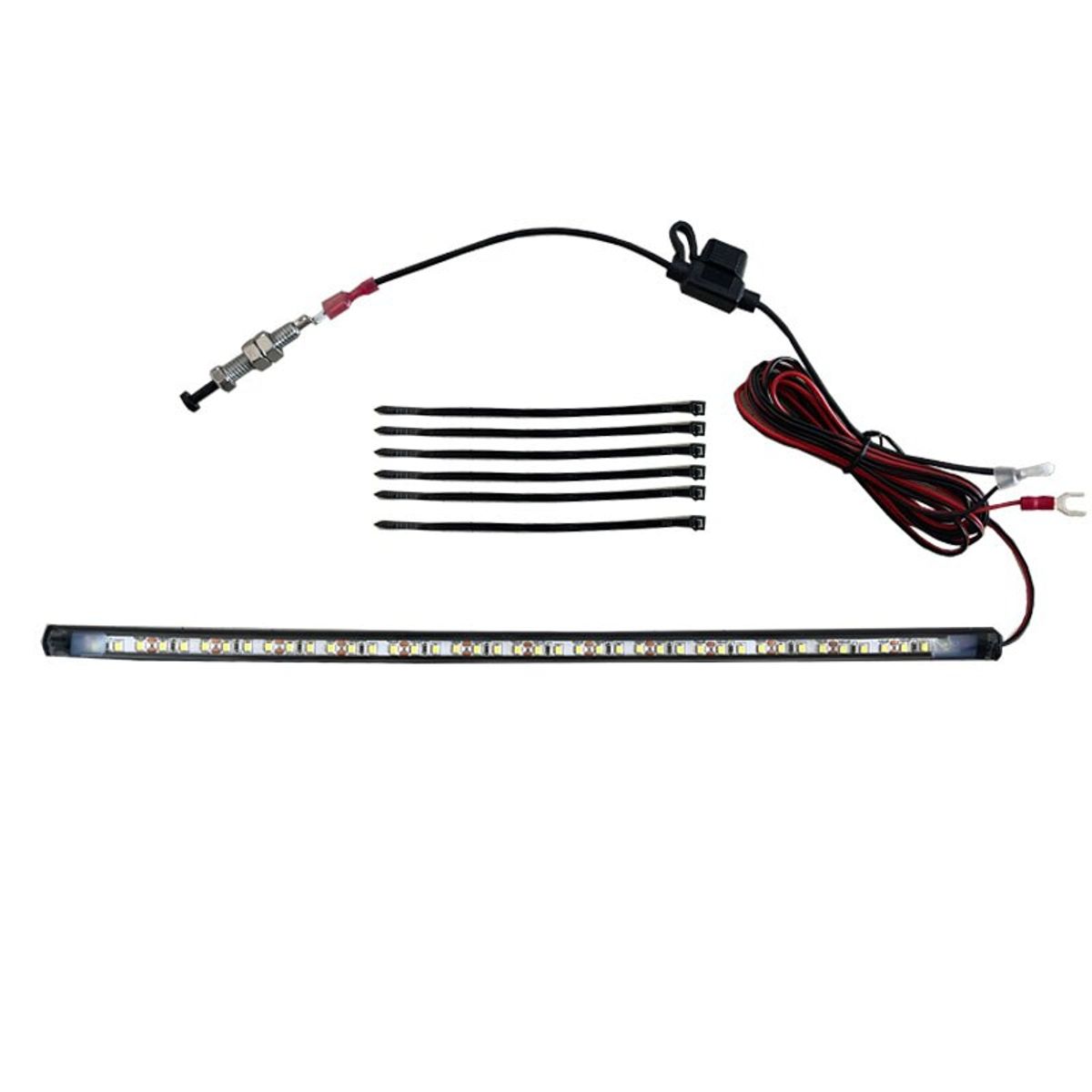 GENERICO - Kit Cinta Tira Led Blanca Para Debajo Del Capó Universal