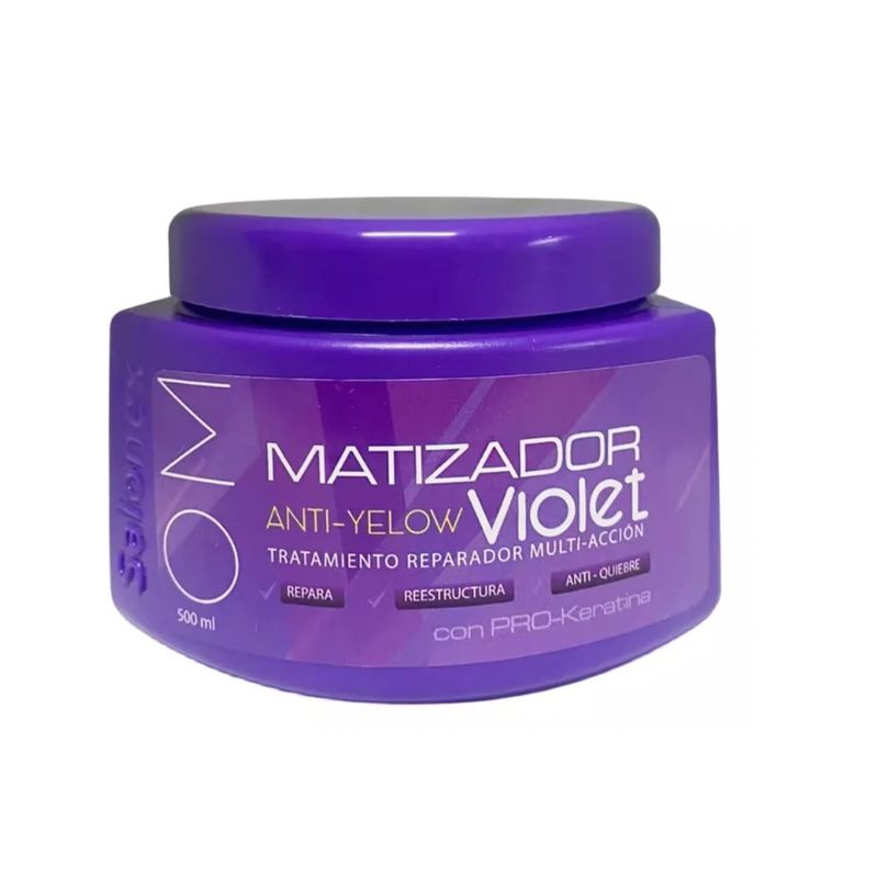 GENERICO - Crema Matizador De Cabello Violeta Salonex 500ml..-
