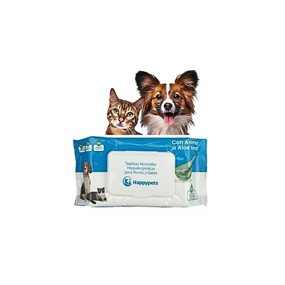 GENERICO - Toallas Humedas Perros Gatos Mascotas 100 Unidades