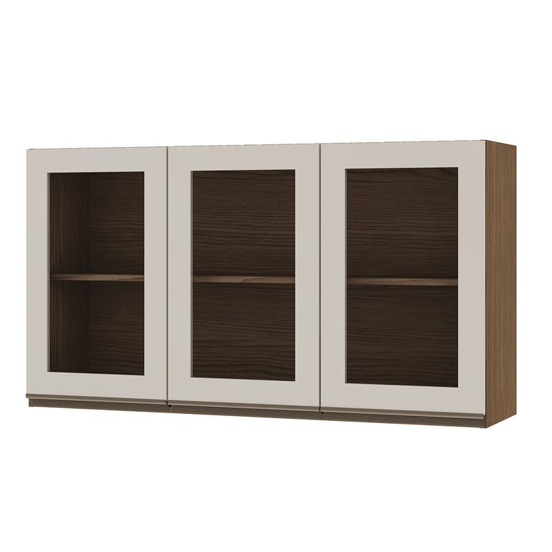 DF HOME - Mueble Mural Aereo de Cocina Conecta - Ebano Off White 1318M