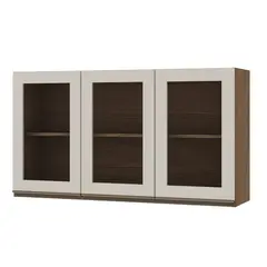 DF HOME - Mueble Mural Aereo de Cocina Conecta - Ebano Off White 1318M