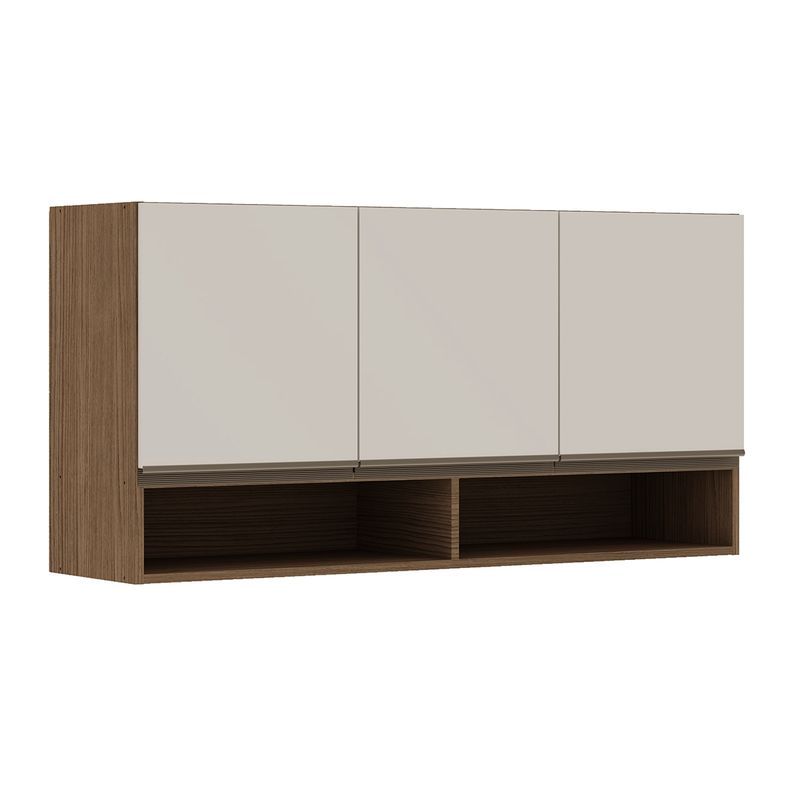 DF HOME - Mueble Mural Aereo de Cocina Conecta - Ebano Off White 1313M