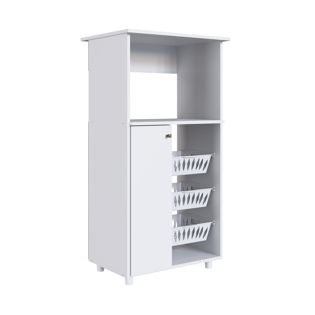 DF HOME - Mueble organizador de cocina para horno y microonda con frutera 0260