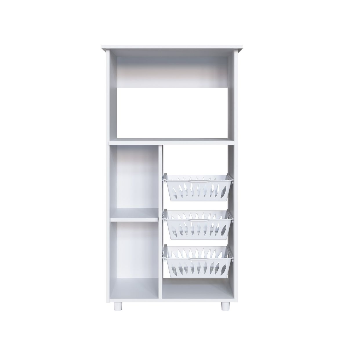 DF HOME - Mueble organizador de cocina para horno y microonda con frutera 0260