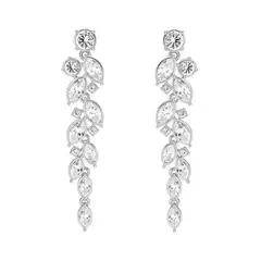 BLOOM CRYSTAL - Aros colgantes Paloma con cristal Swarovski