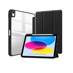 GENERICO - Carcasa Para iPad 10.9 10th Gen con ranura lapiz / Transparente Negro